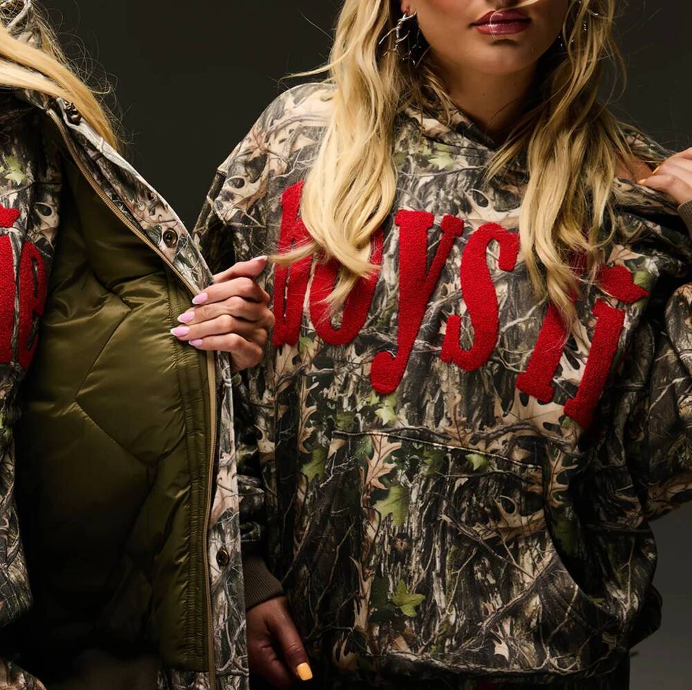 NEW BOYS LIE manhunt racer hoodie in multi